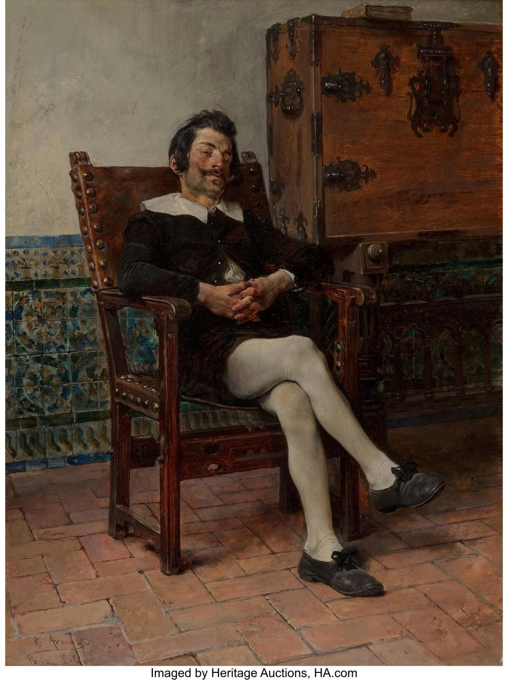 Un momento di riposo, 1884